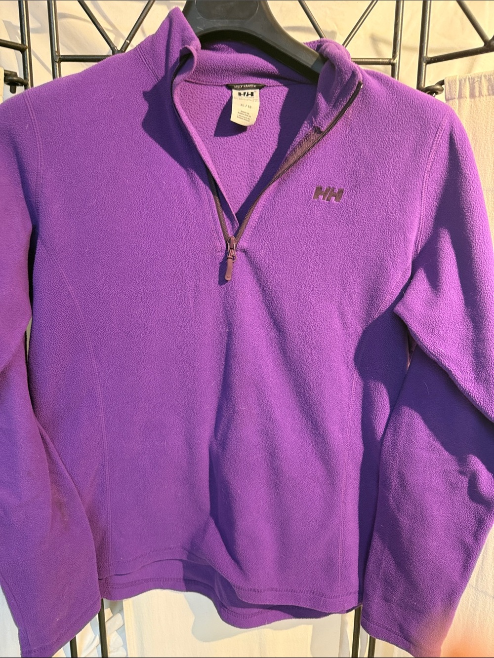 Helly Hansen Purple Half-Zip Fleece Pullover